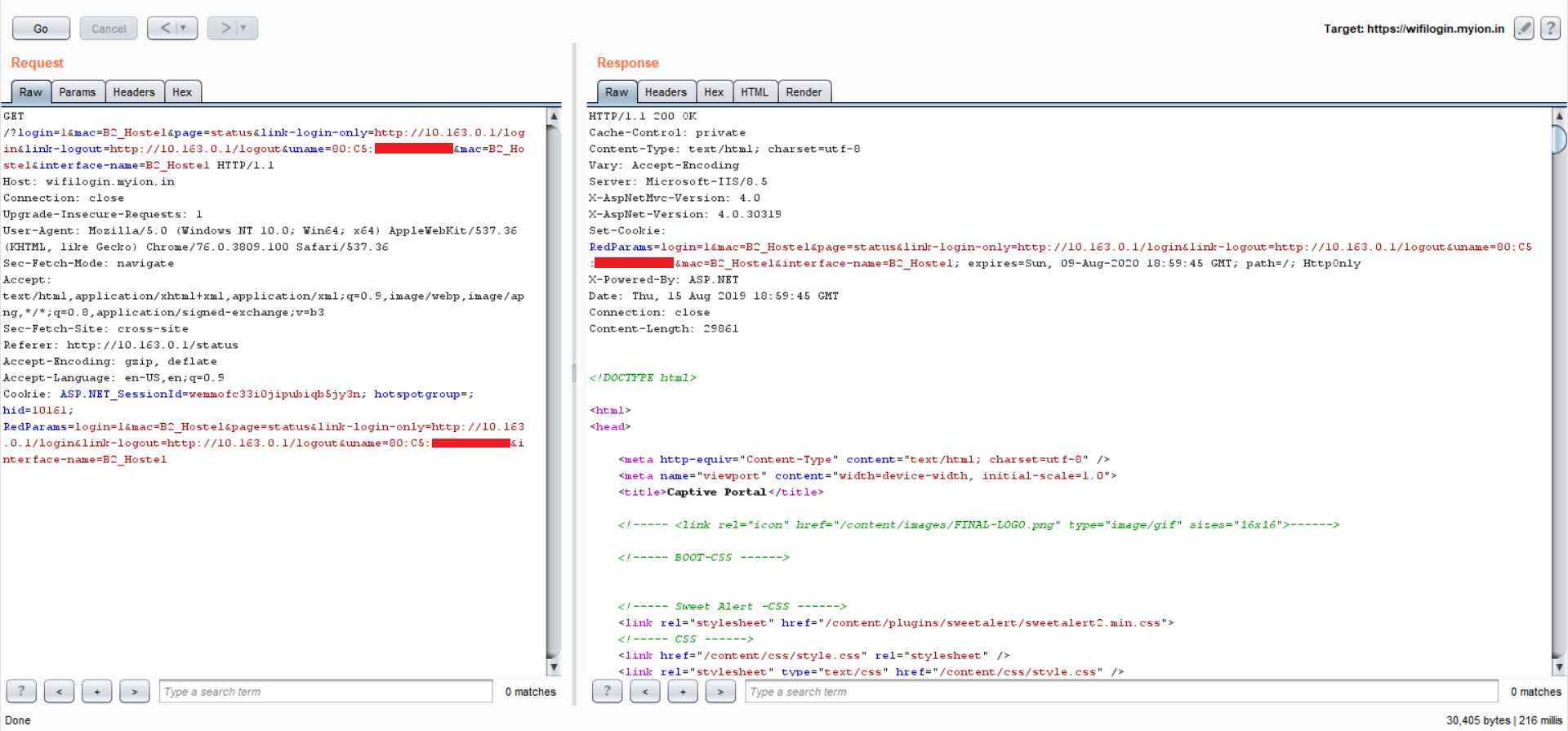 Proof of Concept Using Burp Suite